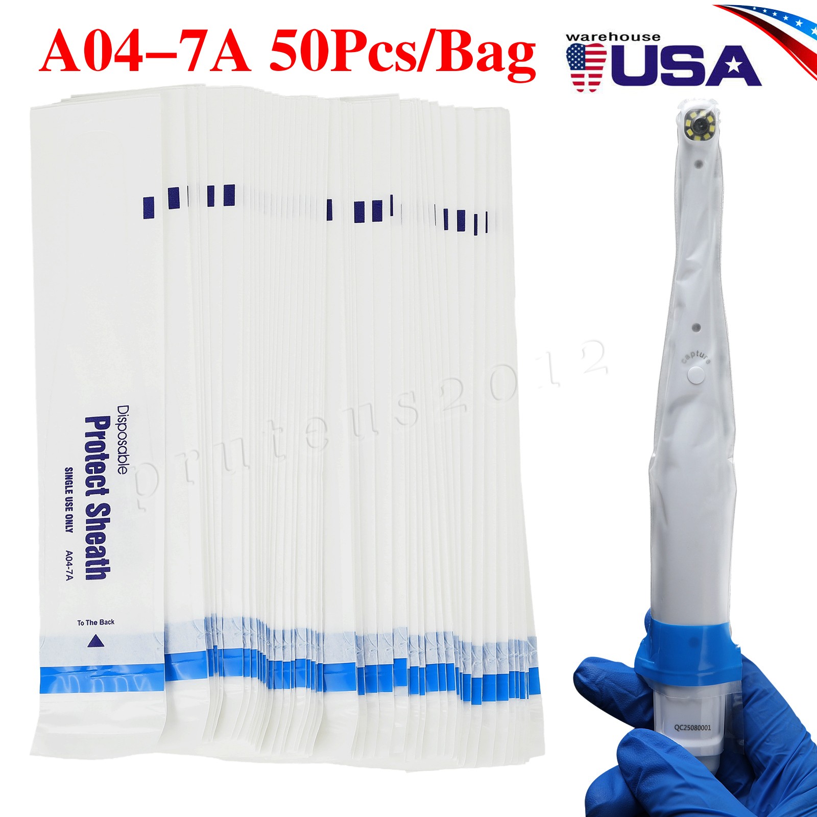 100/200/300/500Pc Dental Disposable Protect Sheath Intraoral Camera Cover A04-7A