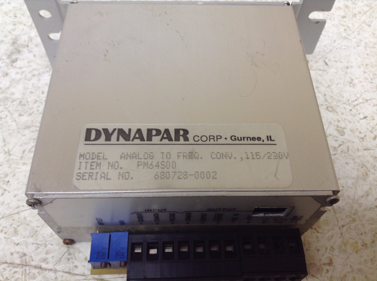 Dynapar PM64S00 Analog to Frequency Converter 115/230 V