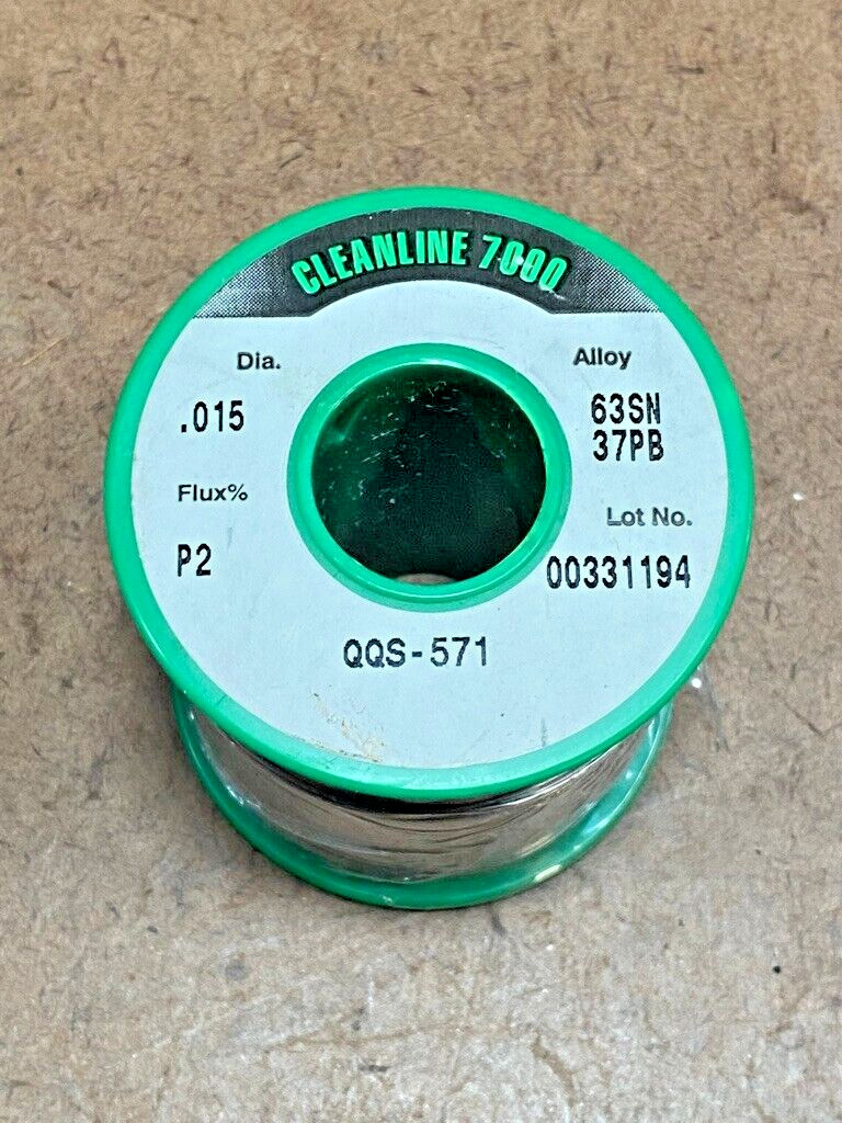 ALPHA 63SN/37PB 0.015 Dia No Clean Cleanline 1LB Core Solder Wire Roll (1 Rolls)