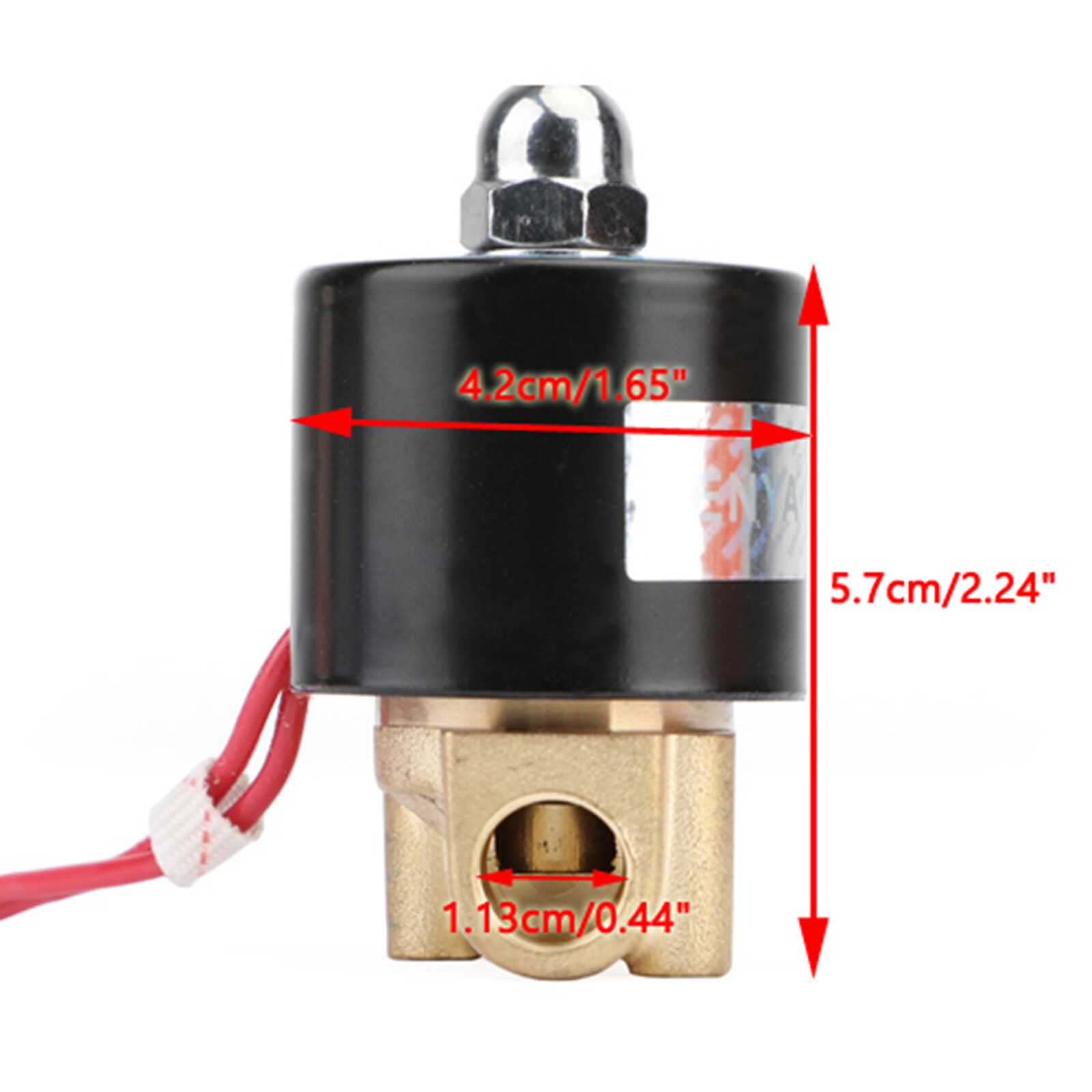 1/4″ AC 220V Brass Normally Closed Electric Solenoid Valve BSP Gas Water Air N/C