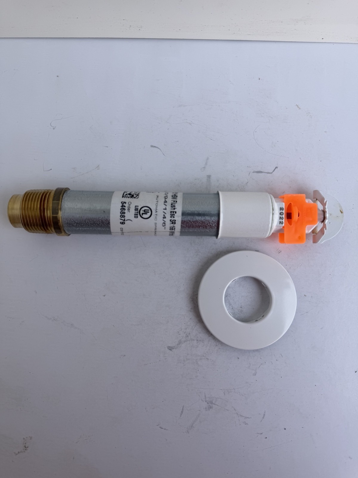 Tyco 6″ DS1 HSW Flush Esc SR 155 White/White 60/94/1/4/6″ UL NEW