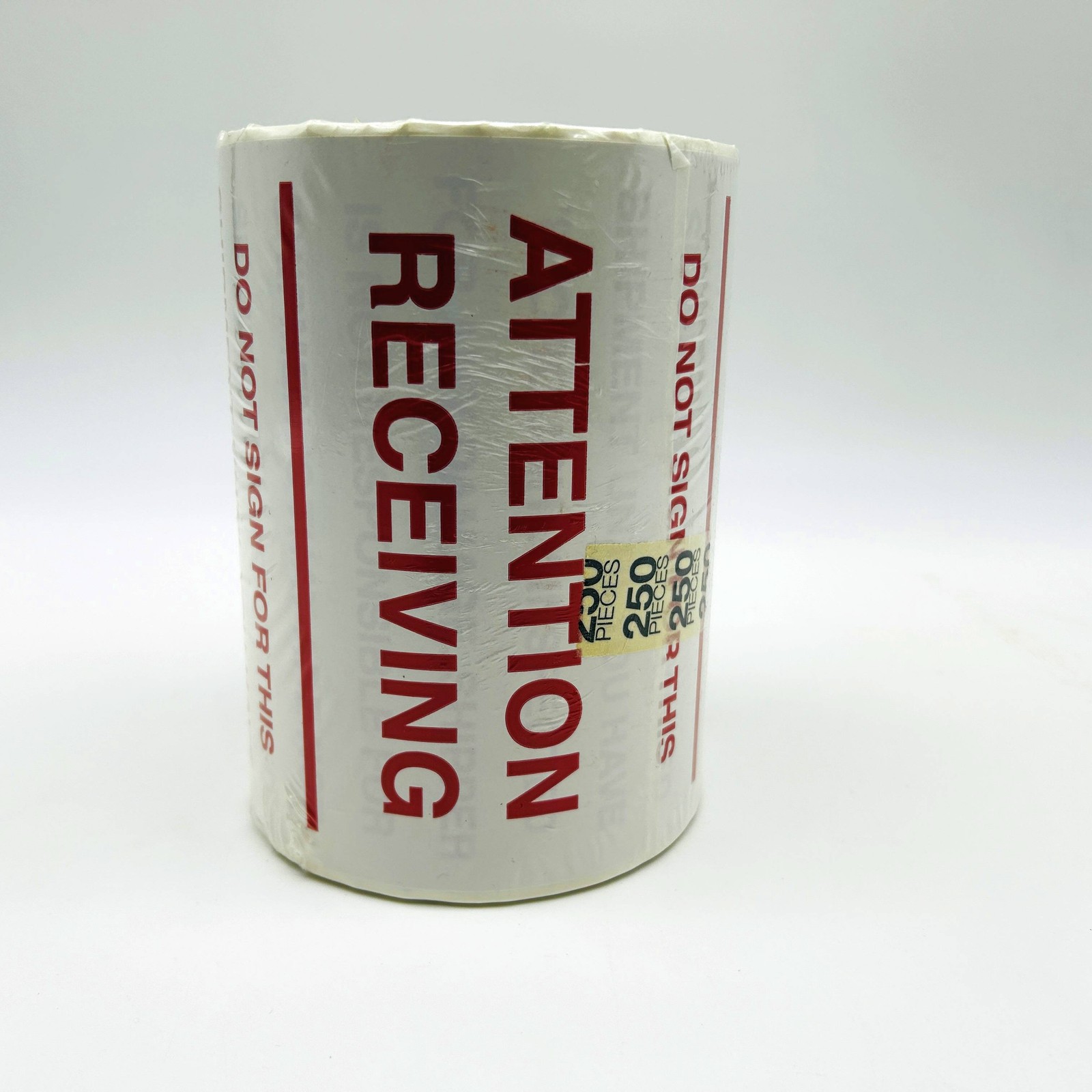 Decker DL3175 Attention Receiving Labels Do Not Sign 6X10 Pallet Label 250/Roll