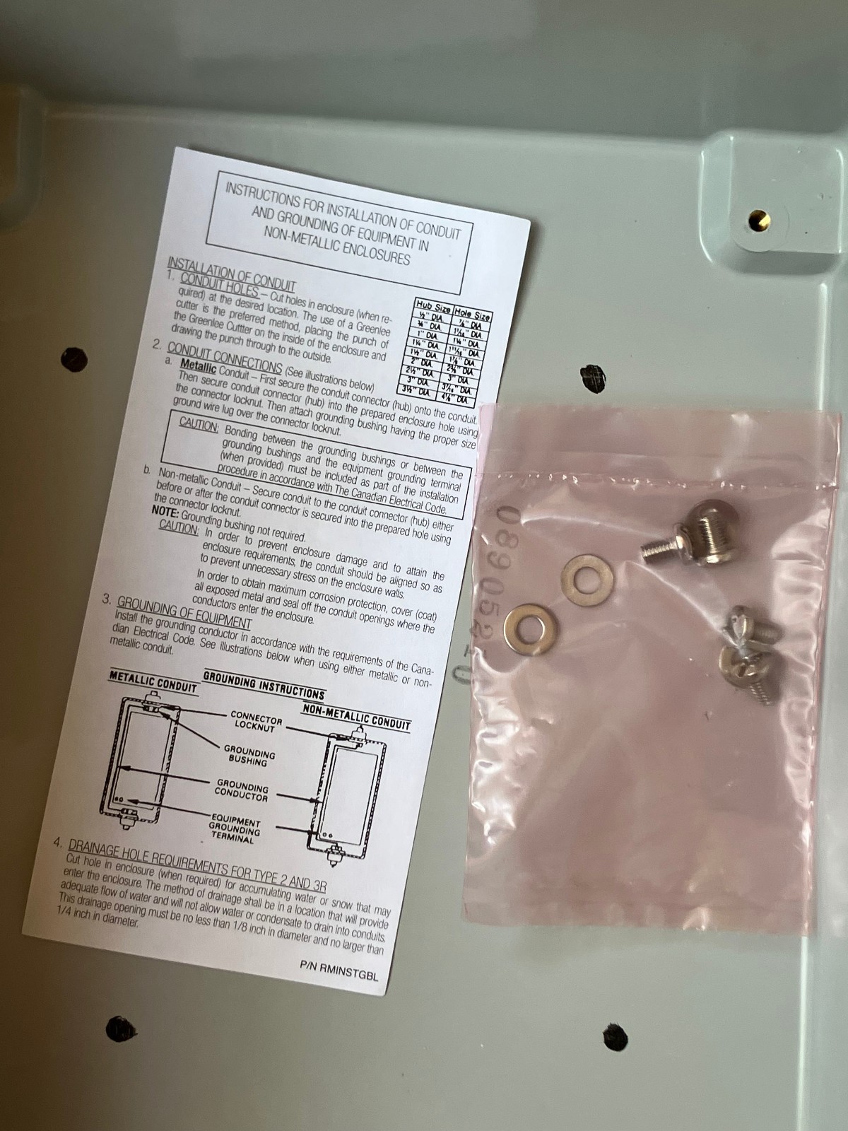 Stahlin J1008HPL Electrical Control Panel Enclosure Box 10 X 8 X 4″