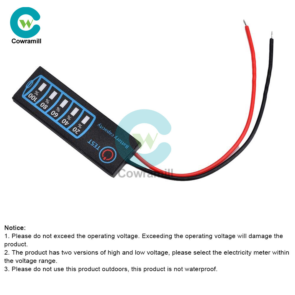 DC5V-30V Intelligent LED Battery Capacity Indicator Board 3-mode Battery Monitor
