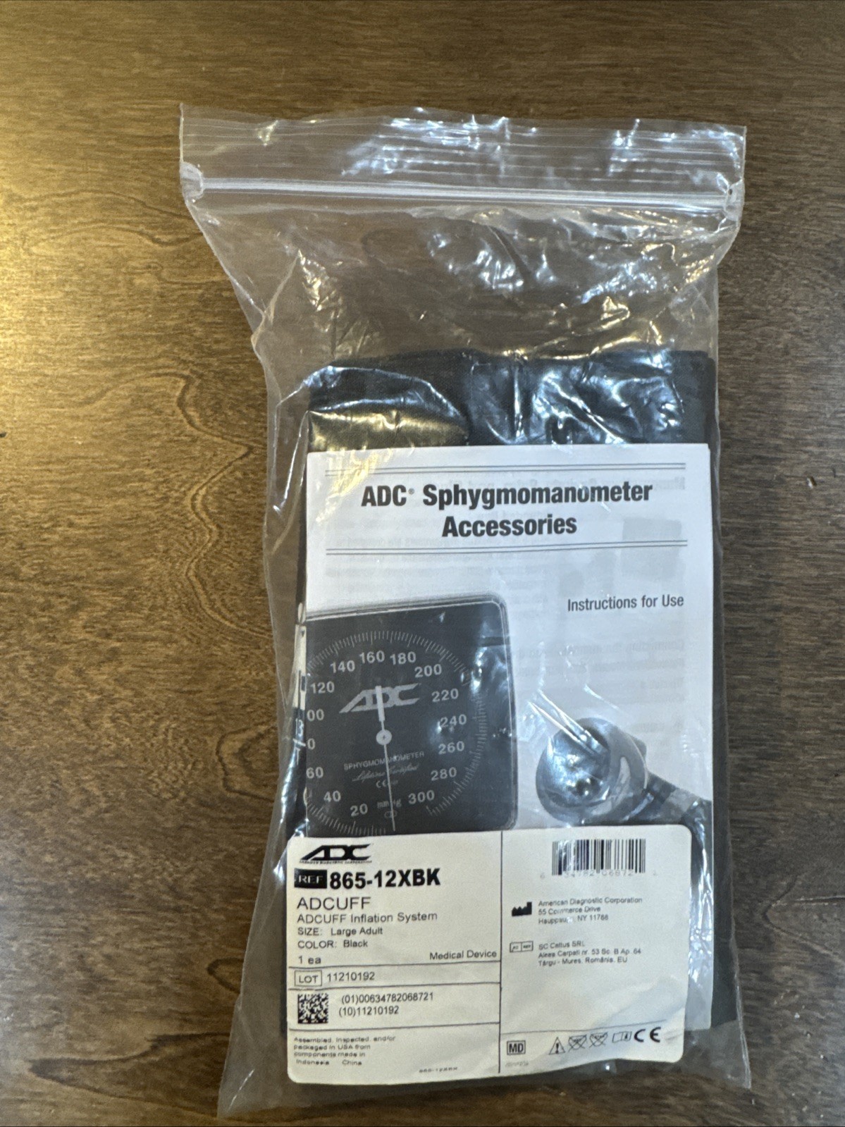 ADC Cuff & Large Adult – 865-12XBK