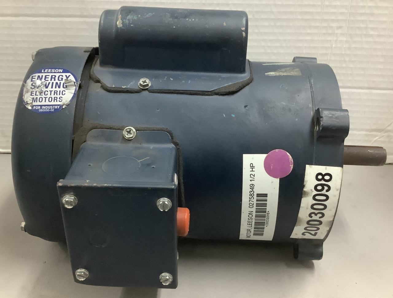 Leeson 102865.00 1/2HP 1725RPM 115/208-230V AC General Purpose Motor (R93)