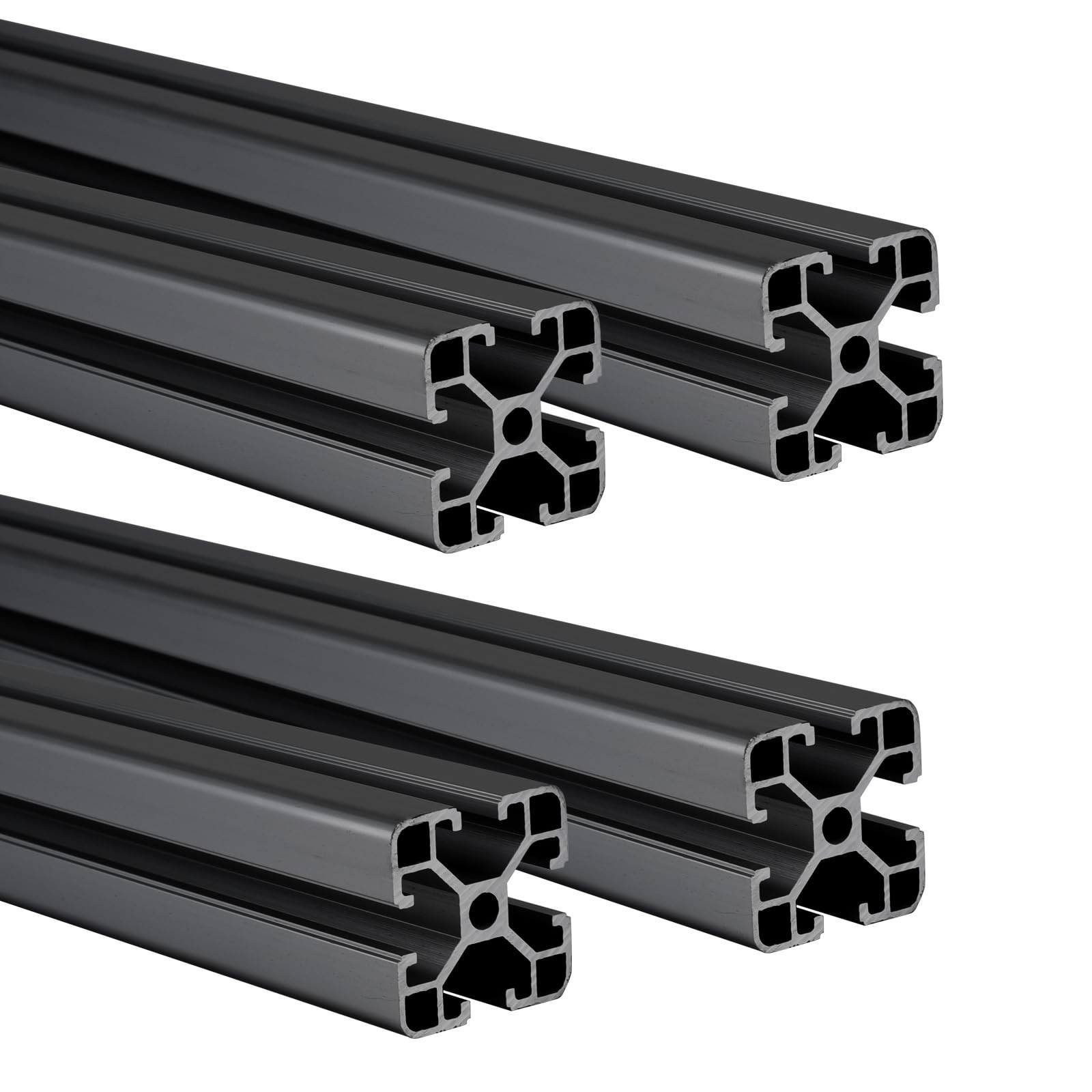 48”Aluminum Extrusion Profile Black 4040 T-Slot, European 48″(1220 mm),
