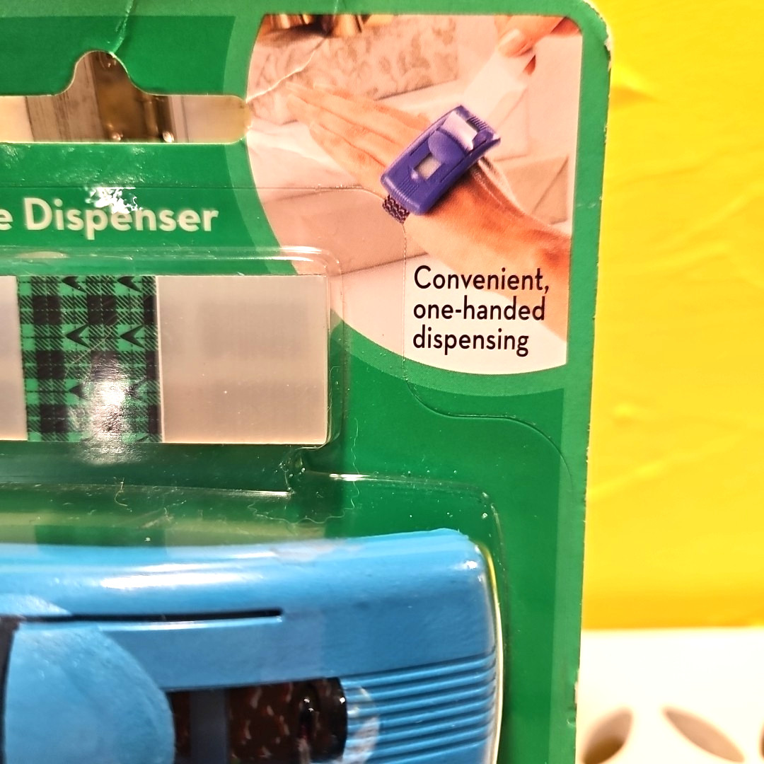 NWT Scotch Wrist Pop-up Pre-Cut Tape Strips Dispenser Refill Elastic Band Blue