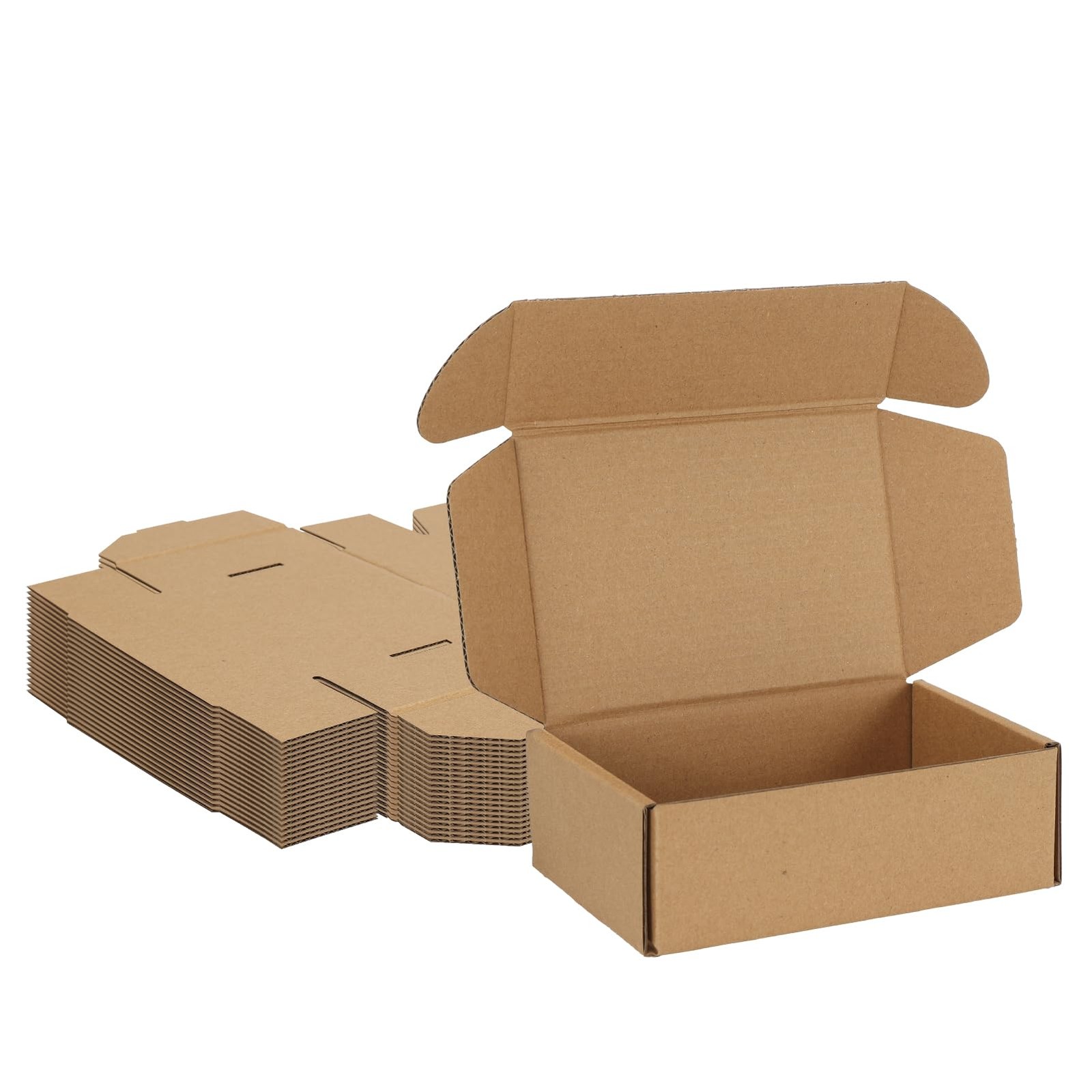 MEBRUDY 6x4x2 Inches Shipping Boxes Pack of 20, Small Corrugated Cardboard Box f