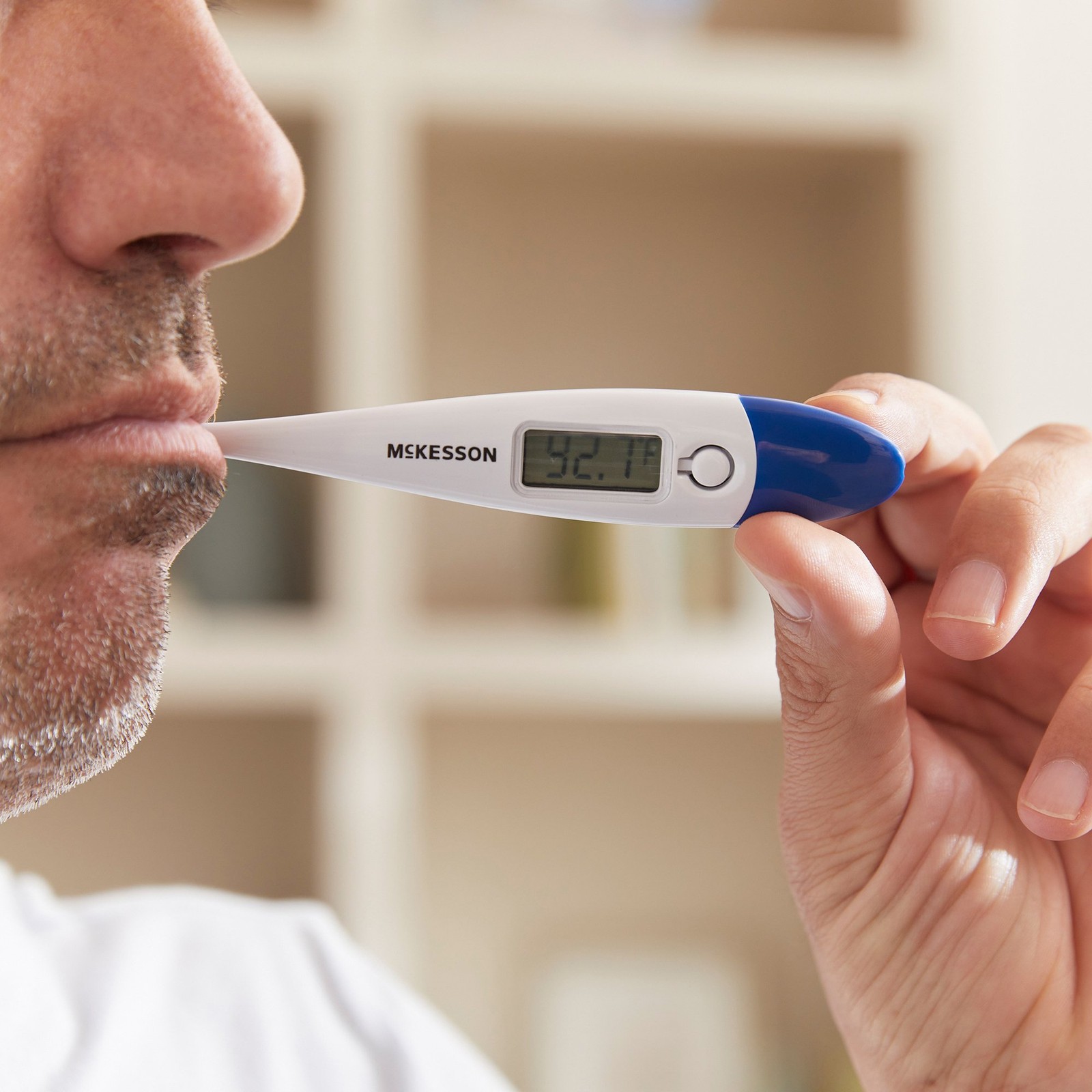 McKesson Oral Digital Thermometer Stick LCD Display 16-415GMHT 1 Each