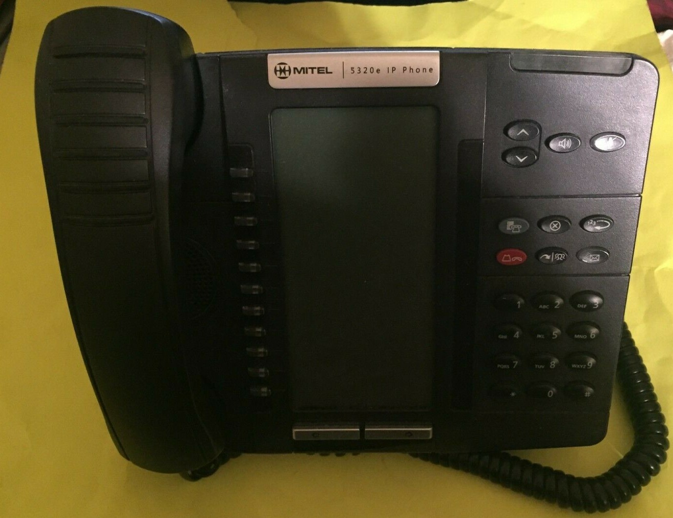 Mitel 5320e 50006634 Black IP Business Phone Backlit