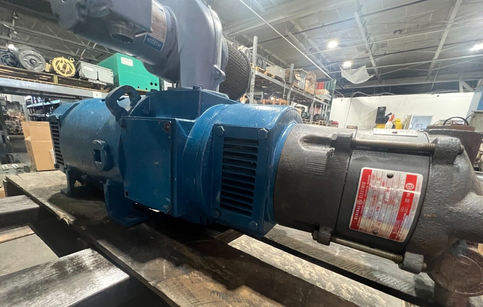 👀 GE GENERAL ELECTRIC KINAMATIC 10 HP DC MOTOR W/ COOLING BLOWER 1750/2300 RPM