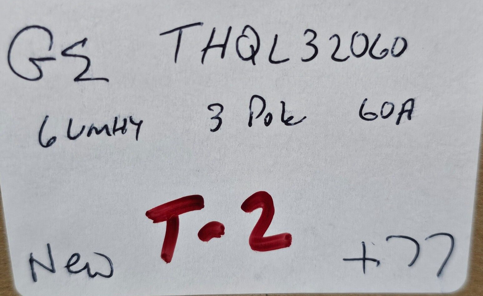 Ge General Electric Circuit Breaker 60A Amp 3 Pole P 240V THQAL THQL32060 NEW