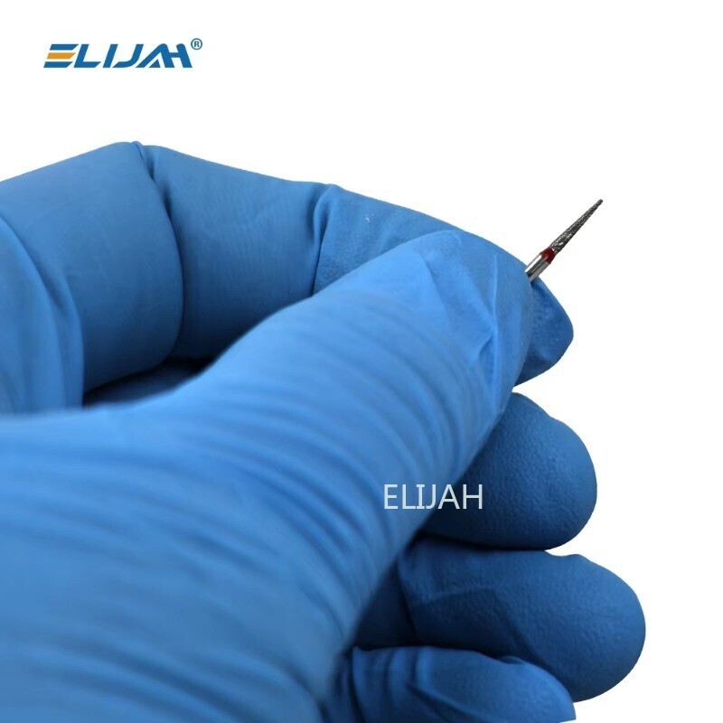 ELIJAH Bur Dental Diamond Drill Burs for High Speed Handpiece Silver 5Pcs/Pac