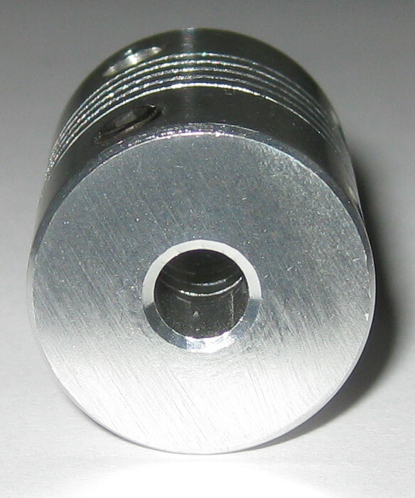 5 mm to 6.35 mm Shaft Flexible Coupling – 5mm to 1/4″ – Aluminum Flex Coupler
