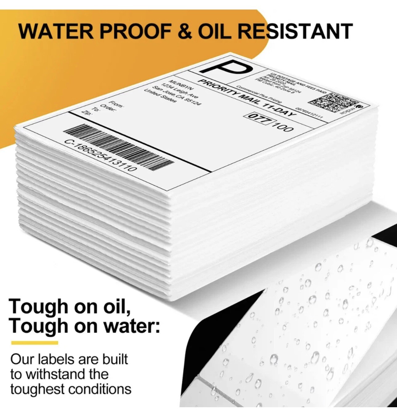 500Pack 500 4×6 Thermal Shipping Labels Foldable Any Prints Thermal LabelmPaper