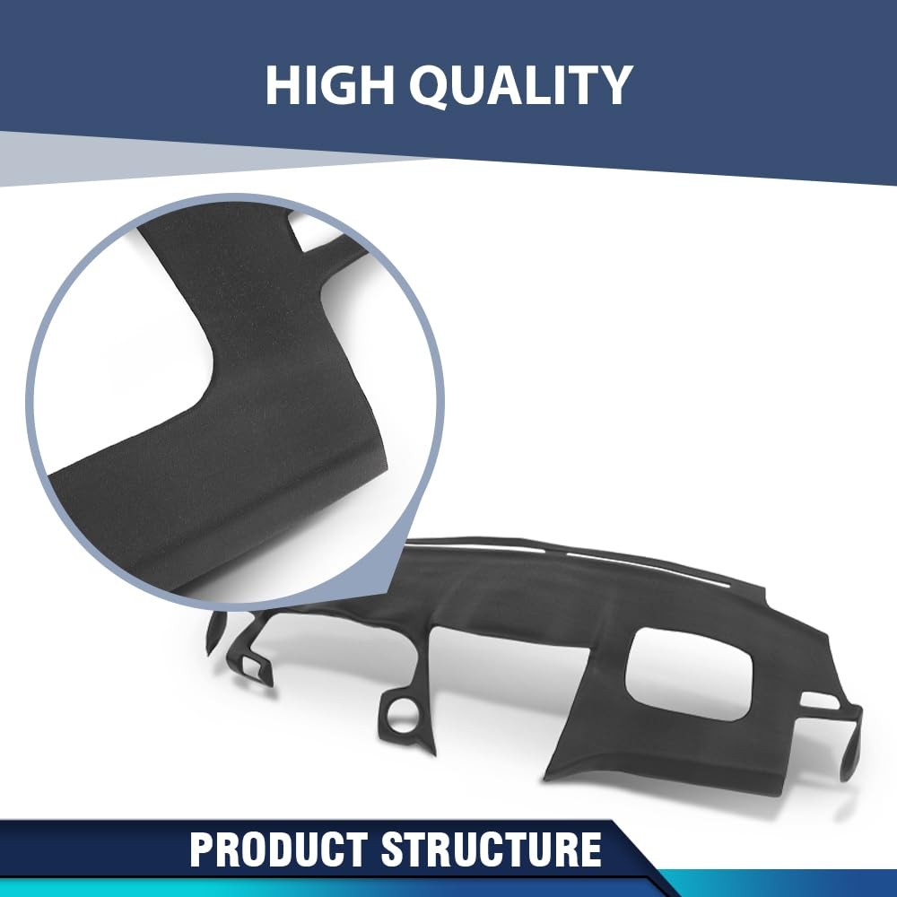 TPE Dash Bezel Cover for RX330 RX350 RX400h 2004-2009 Black Dustproof Waterproof