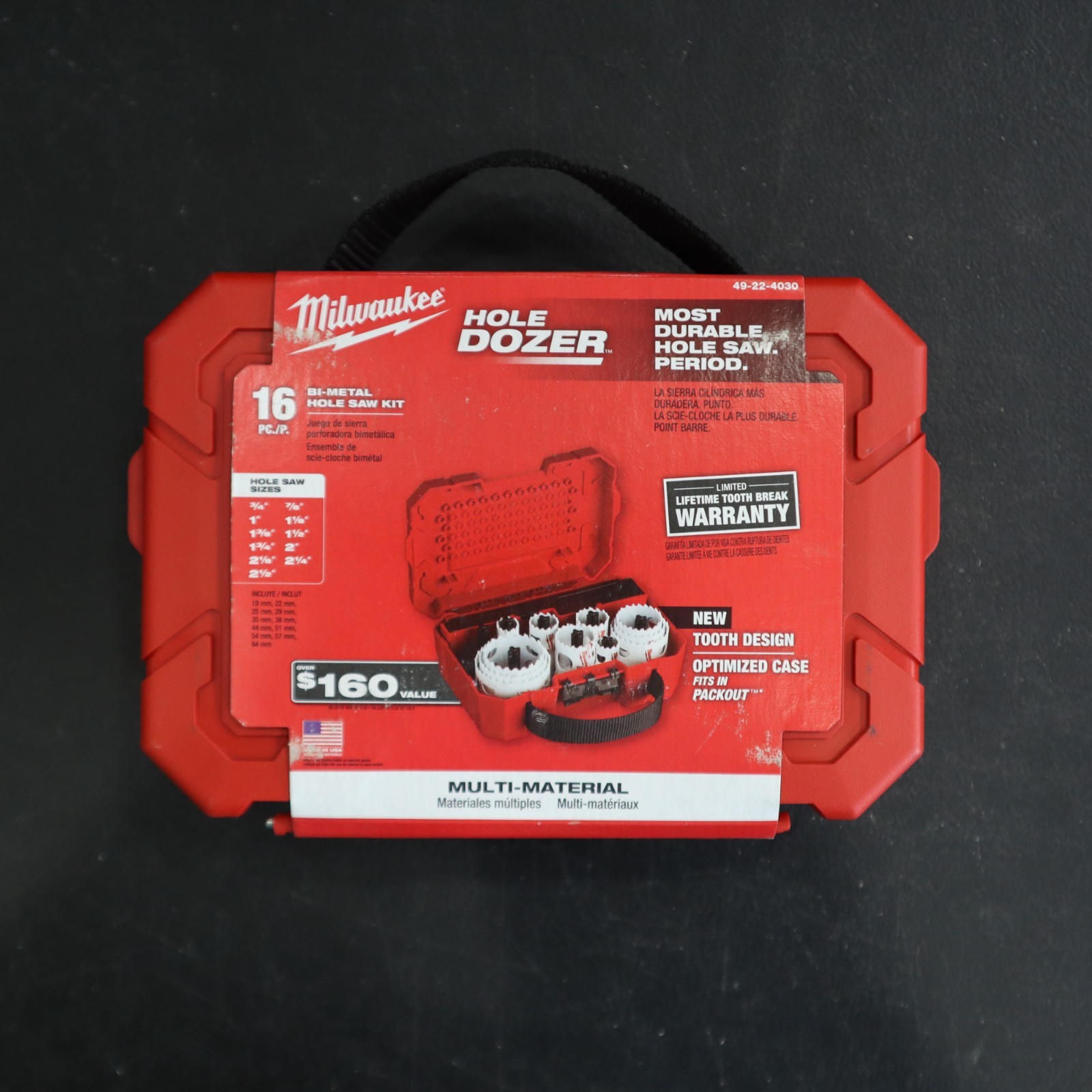 Milwaukee 49-22-4030 All Purpose Hole Saw Kit – 16 PCS – NEW!
