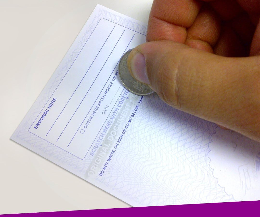 – Blank Check Stock for Laser/Ink-Jet, 8-1/2 X 11″ 24# Lb, 500 Sheets per Pack (