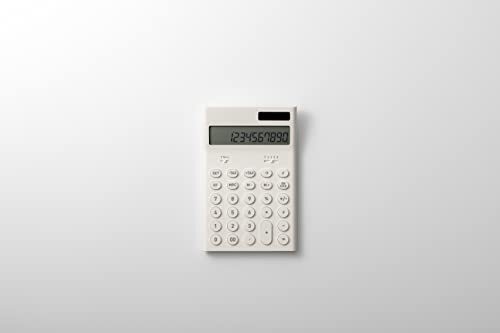 ±0 Plus Minus Zero Calculator Electronic Calculator M (White) ZZD-Q010 (W)