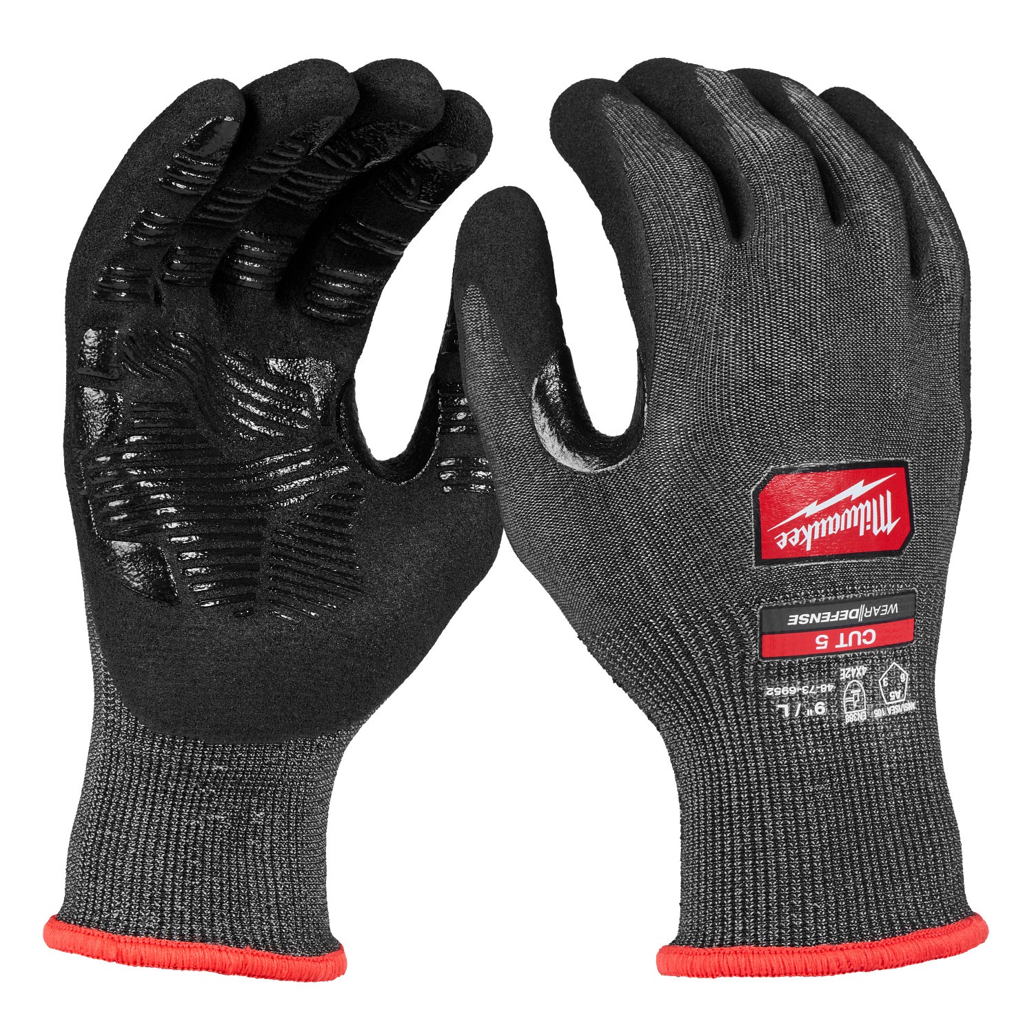 Milwaukee 48-73-6950E Cut Level 5 Nitrile Dipped Gloves Small (144)