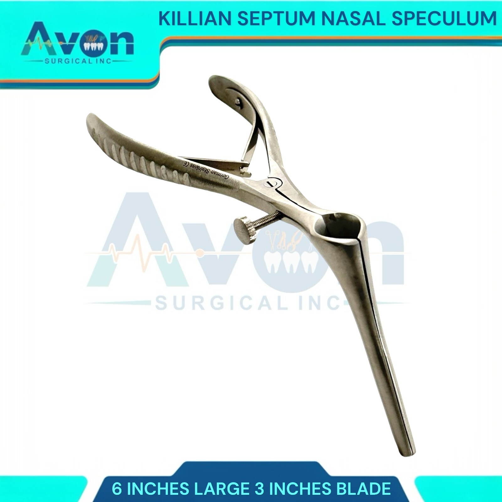 Killian Nasal Speculum, 3″ Blade, 6″ Length, Premium Nasal Inspection Tool
