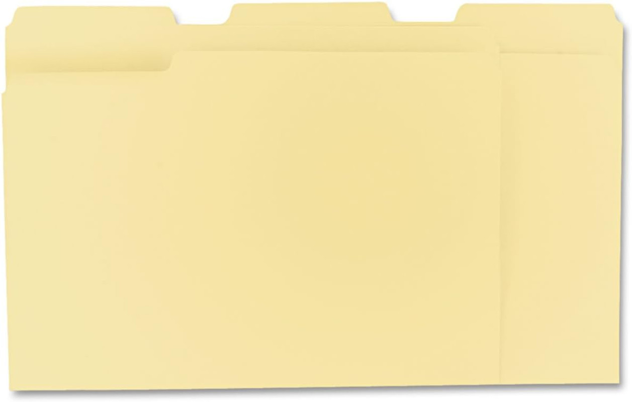 File Folders, Letter Size, 8-1/2″ X 11″, Classic Manila, 1/3-Cut Tabs in Left, R