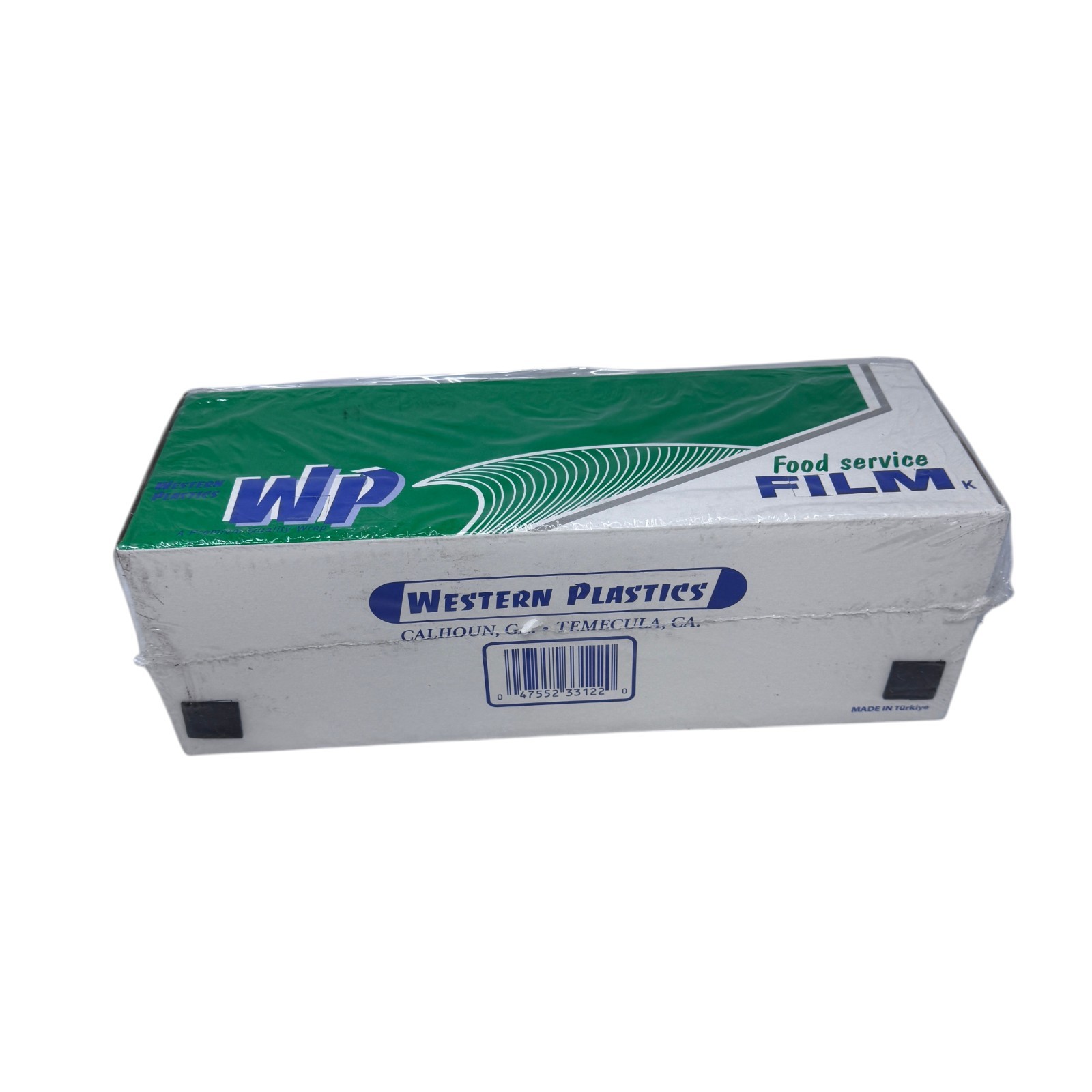 Western Plastics 12″ x 2000′ Food Service Film Cling Wrap with Cutter Box – 122