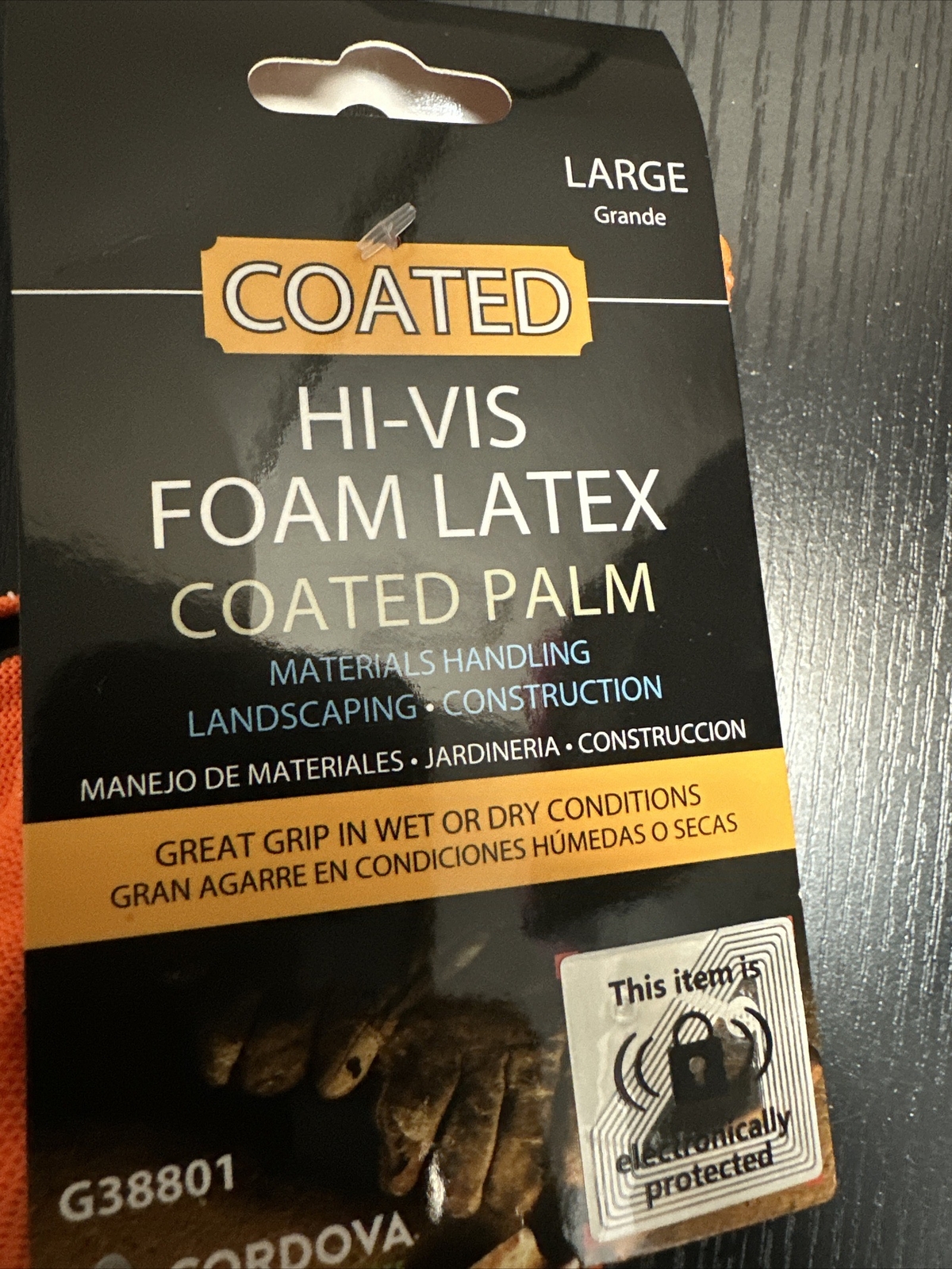 (4 Pairs) Cordova Hi-Vis Foam Latex Coated Palm G38801