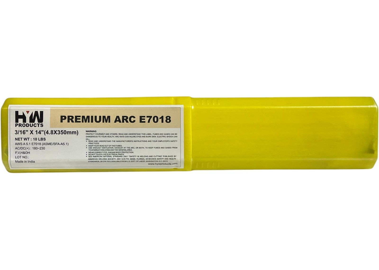 E7018 3/16″ 50 Lb Stick electrodes welding rod 10 lb x 5-pk 7018 3/16 x 14″