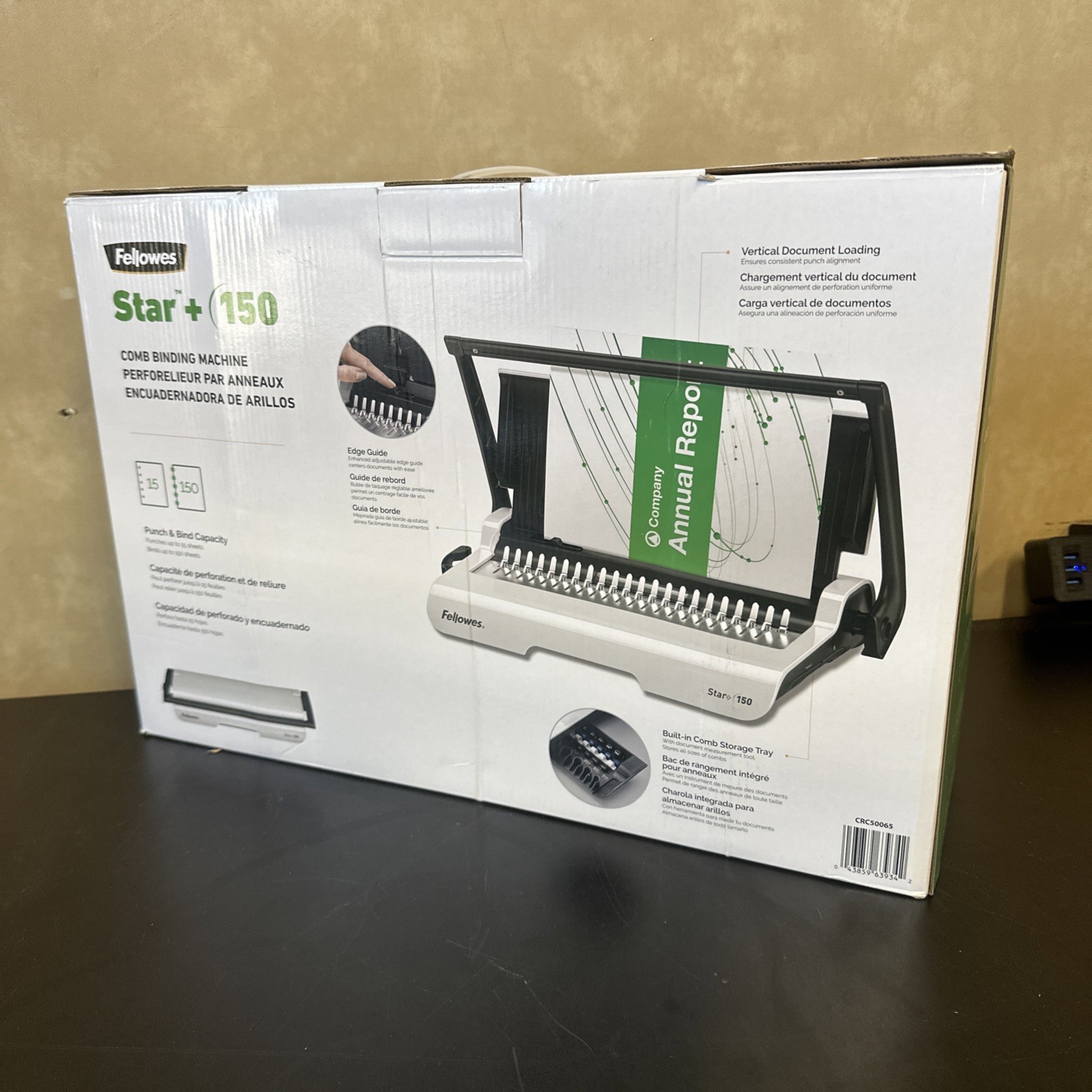 Fellowes Star+ 150 Comb Binding Machine CRC50065