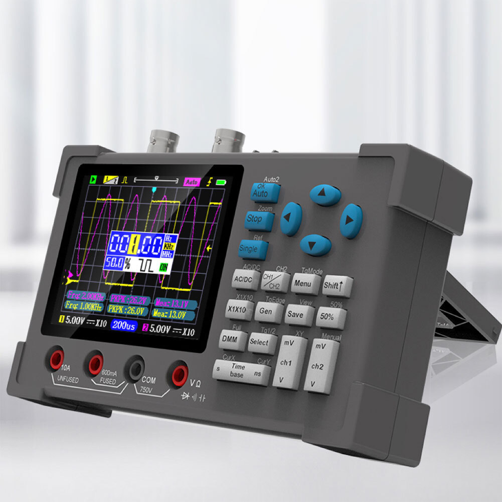 DSO3D12 3 in 1 Handheld Digital Oscilloscopes IPS Display Dual Channels Useful