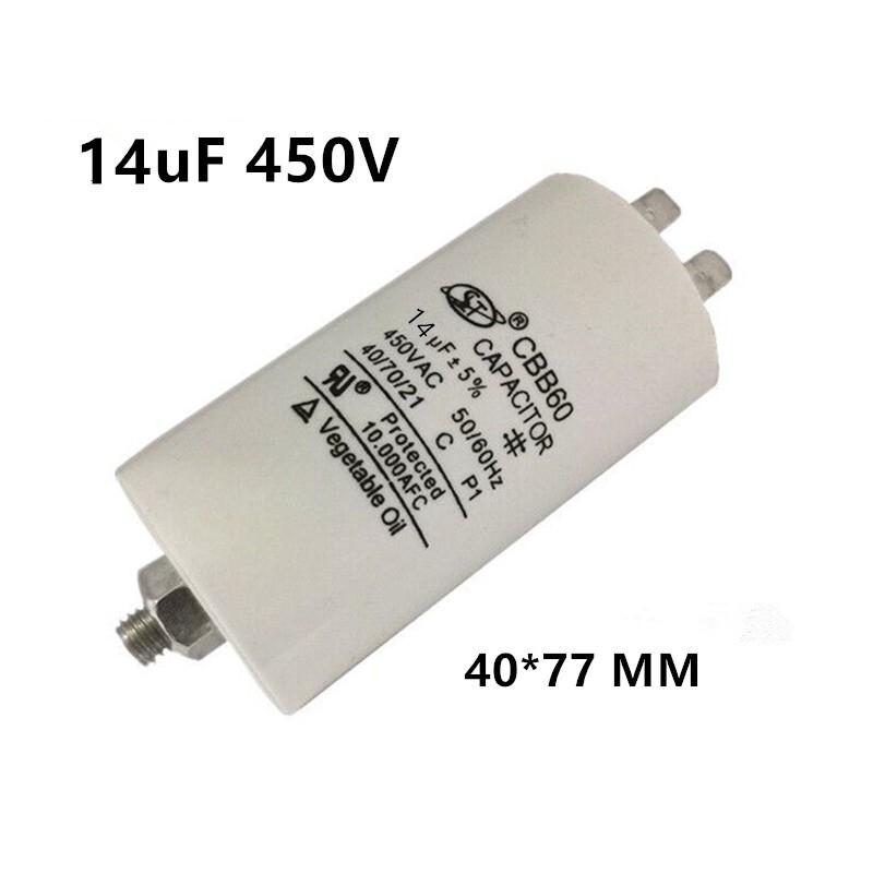 450v 3-100 μF MFD CBB60 START RUN MOTOR CAPACITOR PUMP COMPRESSOR (Screw)