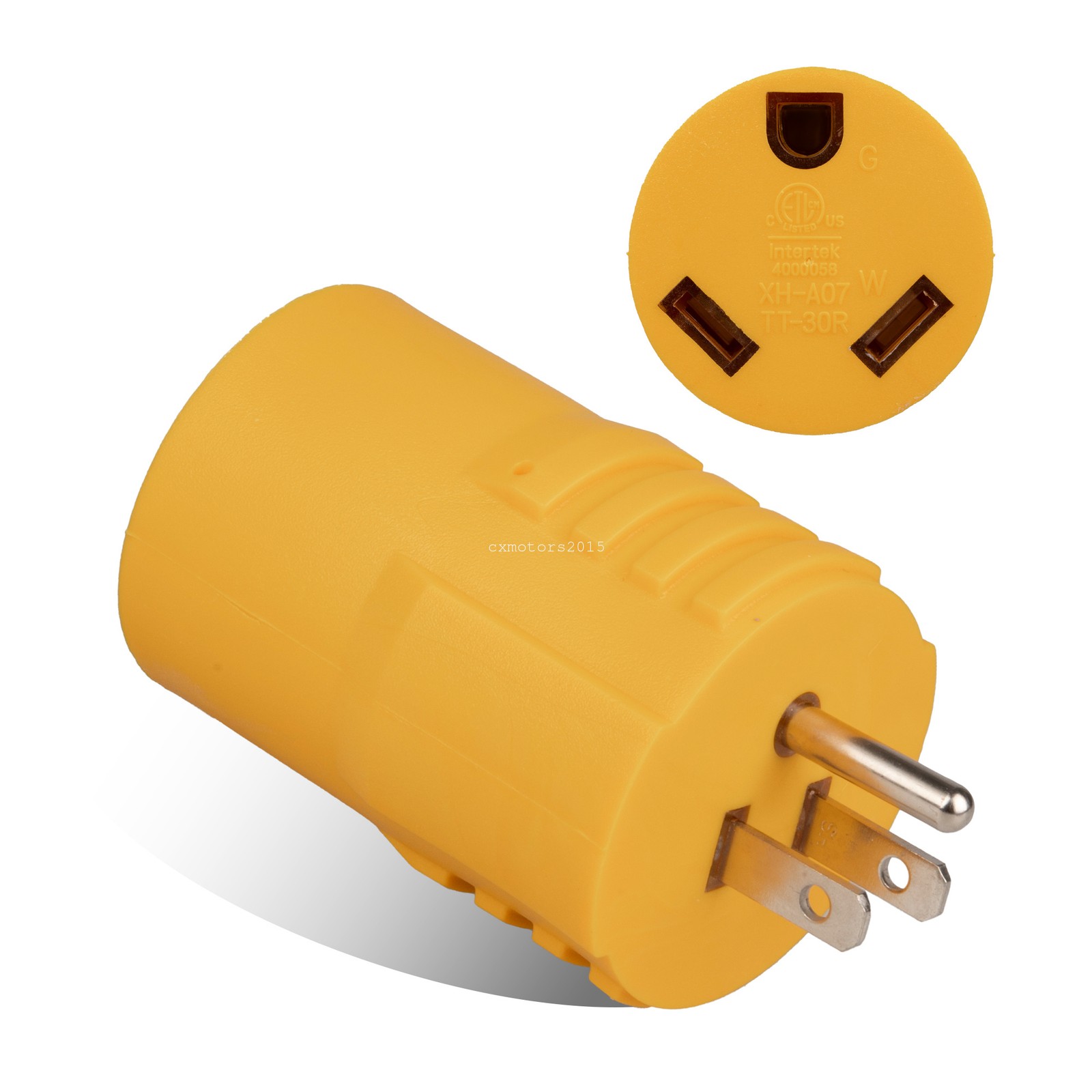 NEMA 5-15P to TT-30R RV Power Adapter 30A 110V 15A Household Converter Plug