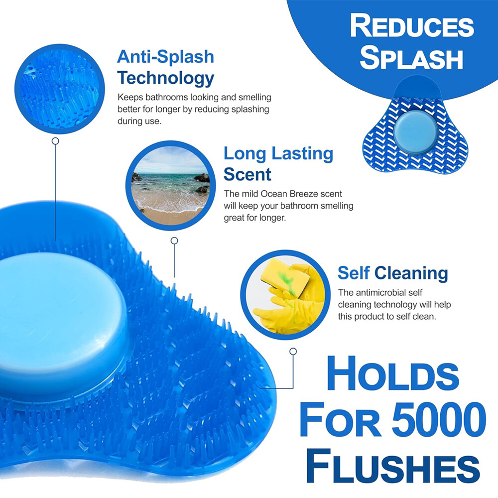 1-10 ) Janitorial Scented Urinal Cake Screens + Deodorizing Cleaners Anti-Splash