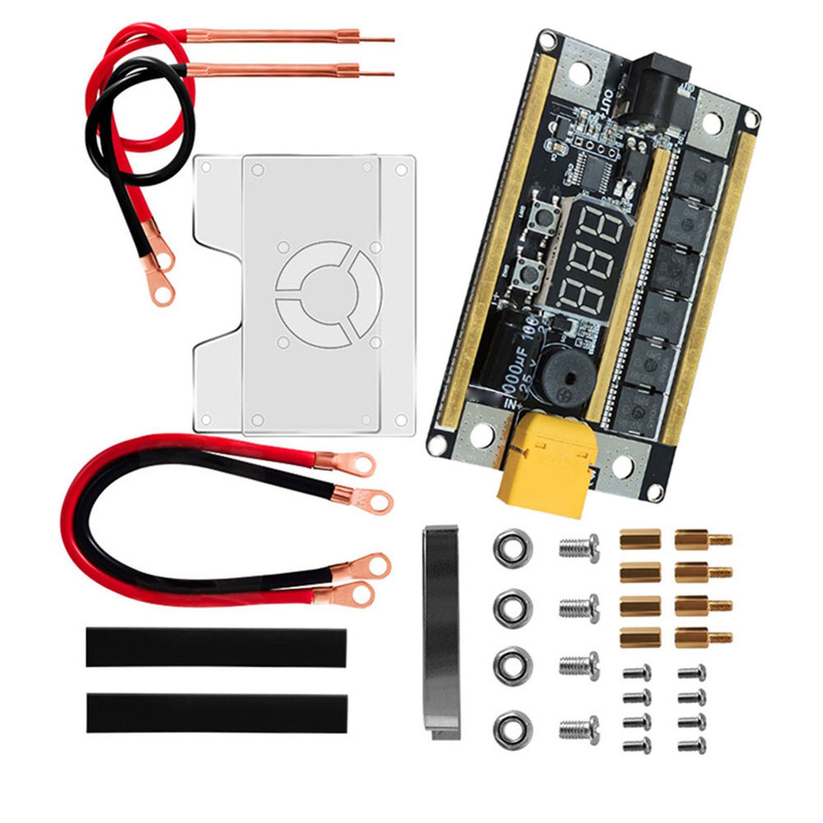 DIY Portable Mini Spot Welder Machine 8-24V Voltmeter For 18650 Lithium Battery