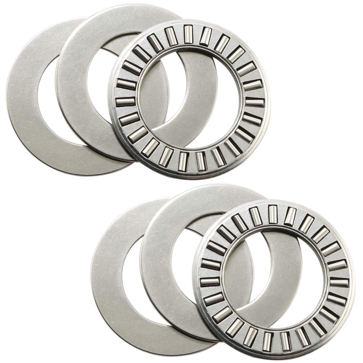 6 Sets Thrust Needle Roller BearingsRoller Bearing with Two Washers 3/4