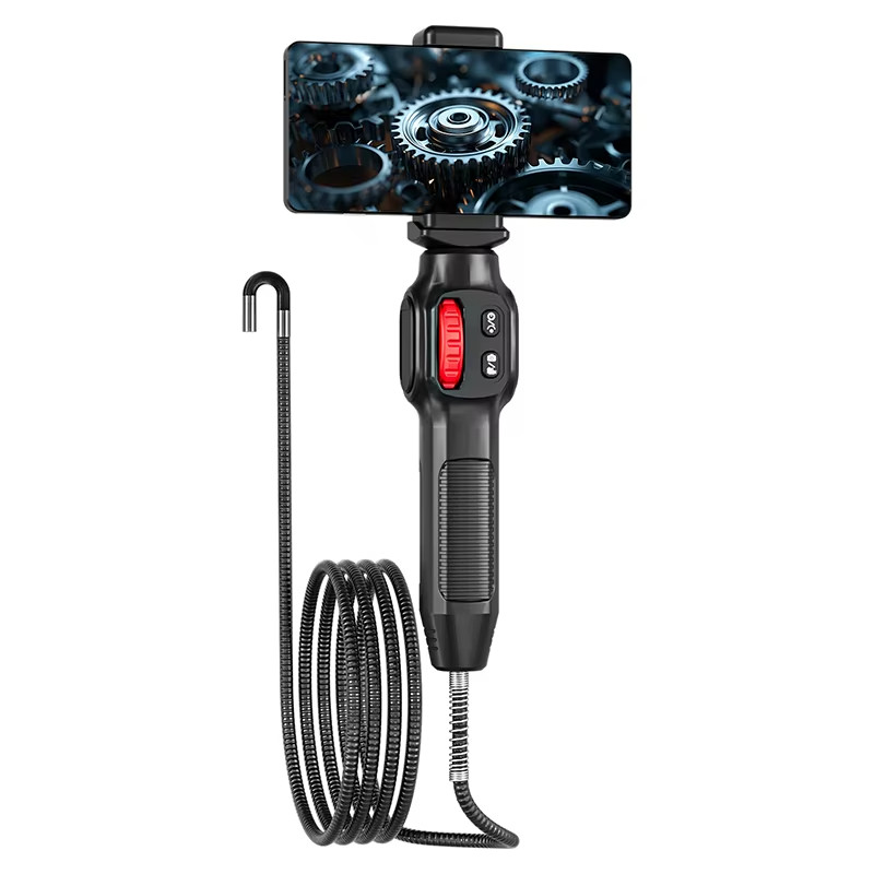 3.3ft Semi Rigid Endoscope 2-Way 180° Inspection Camera Articulating Borescope