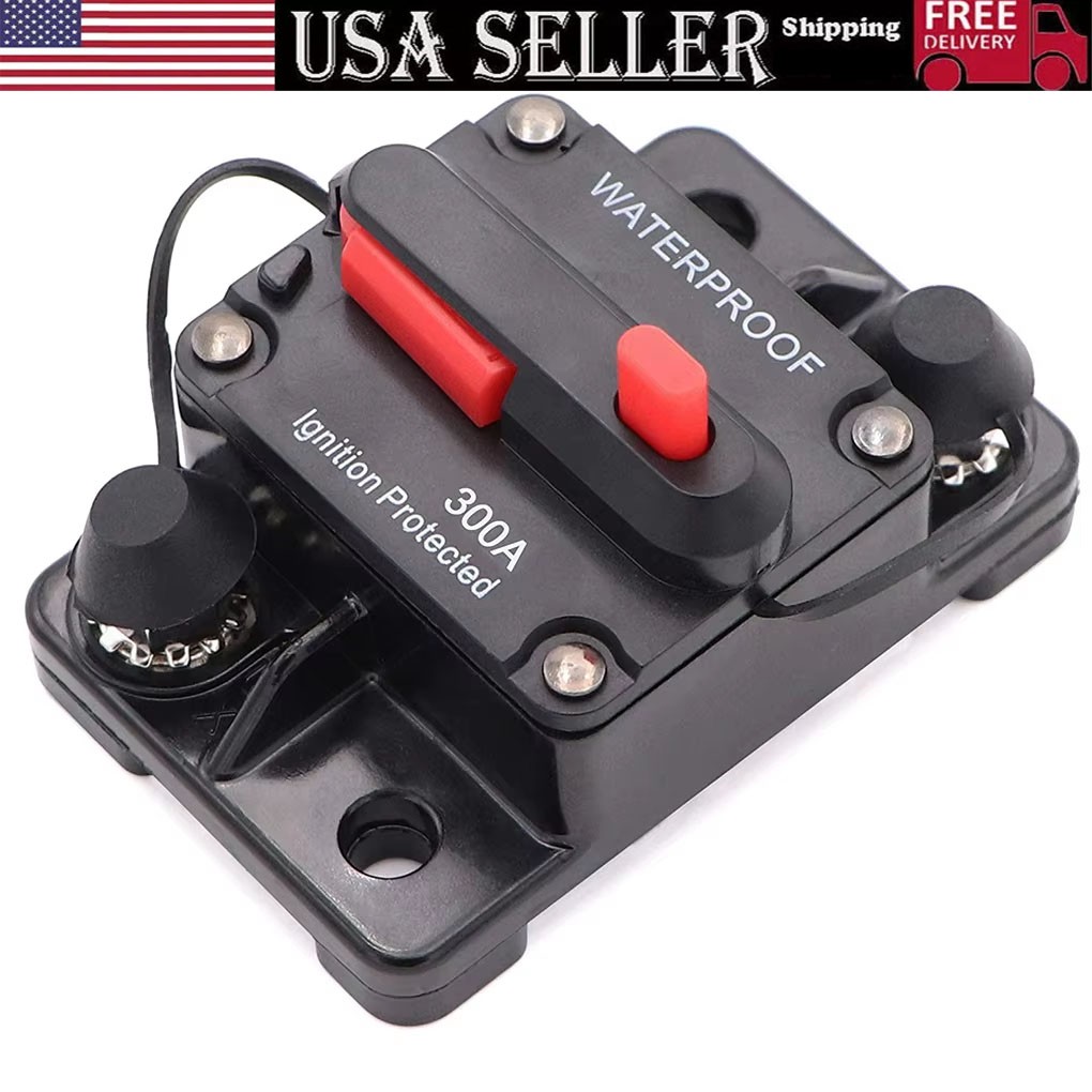 Waterproof Car Circuit Breaker Fuse Reset 30-300 Amp 12V-48V DC Car Boat Auto