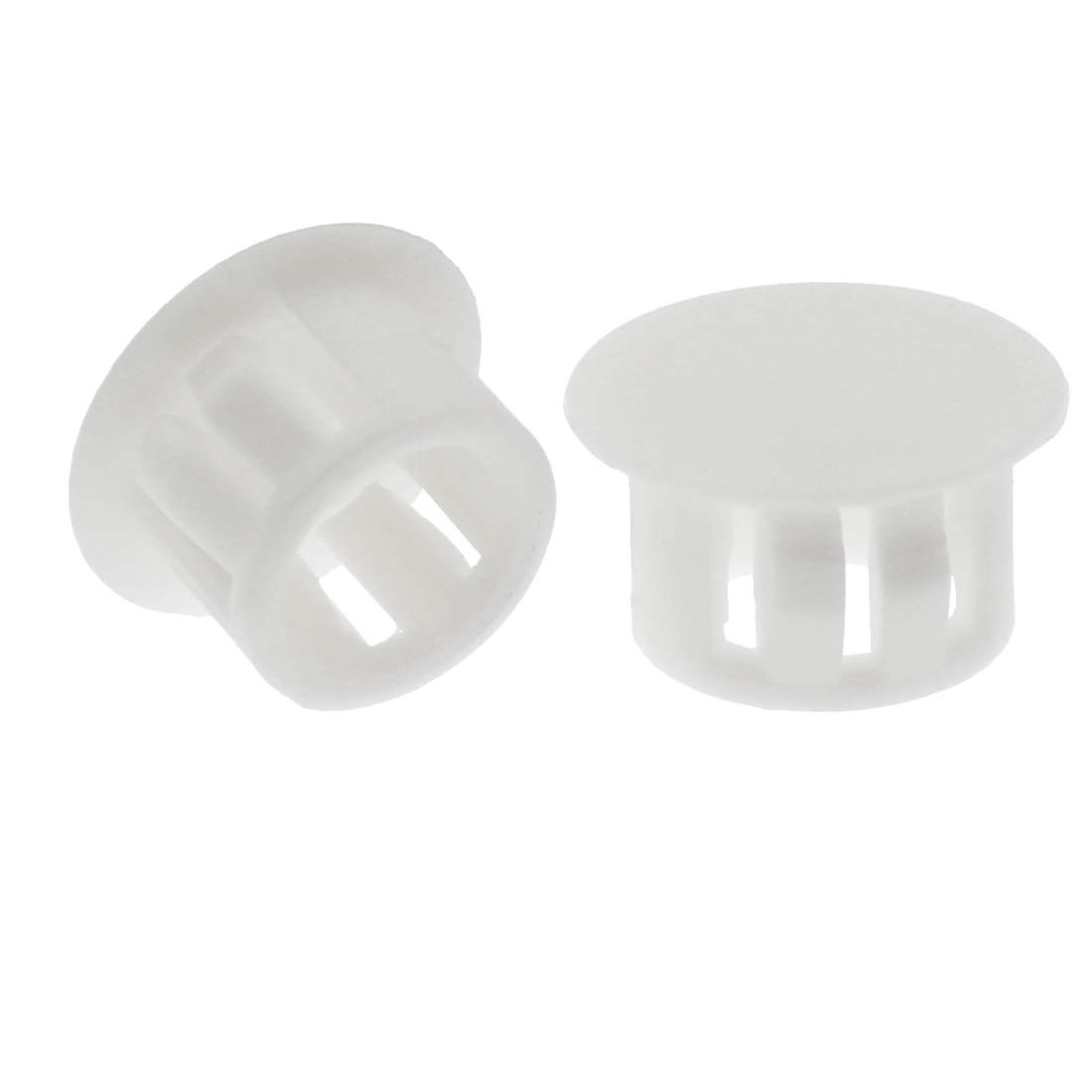 30PCS 13mm (1/2″) White Hole Plugs Plastic Flush Type Hole Plugs Snap in Lock…