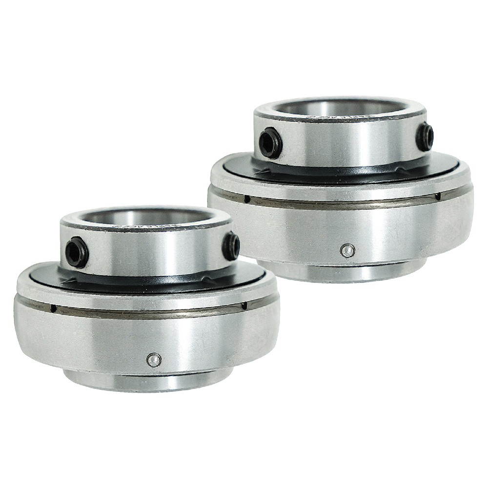 UC206-20 Insert Bearing 1-1/4″ Bore, Spherical OD, Set Screws, Lube Hole (Qty 2)