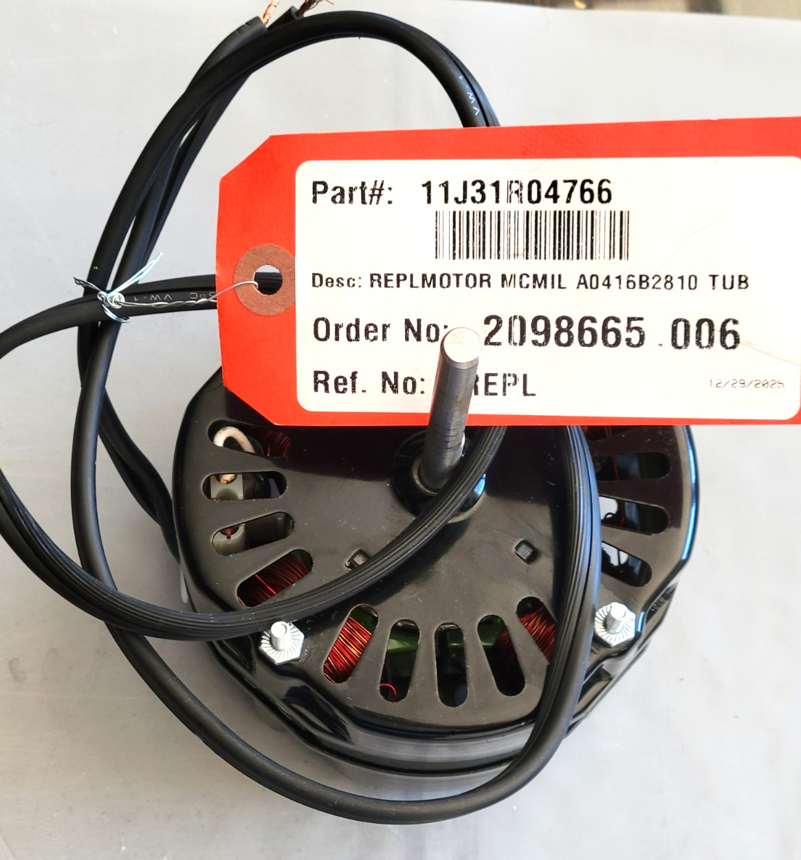 Mcmillian Model A0416B2810 1/20HP 115V Fan Motor Deacon Morris
