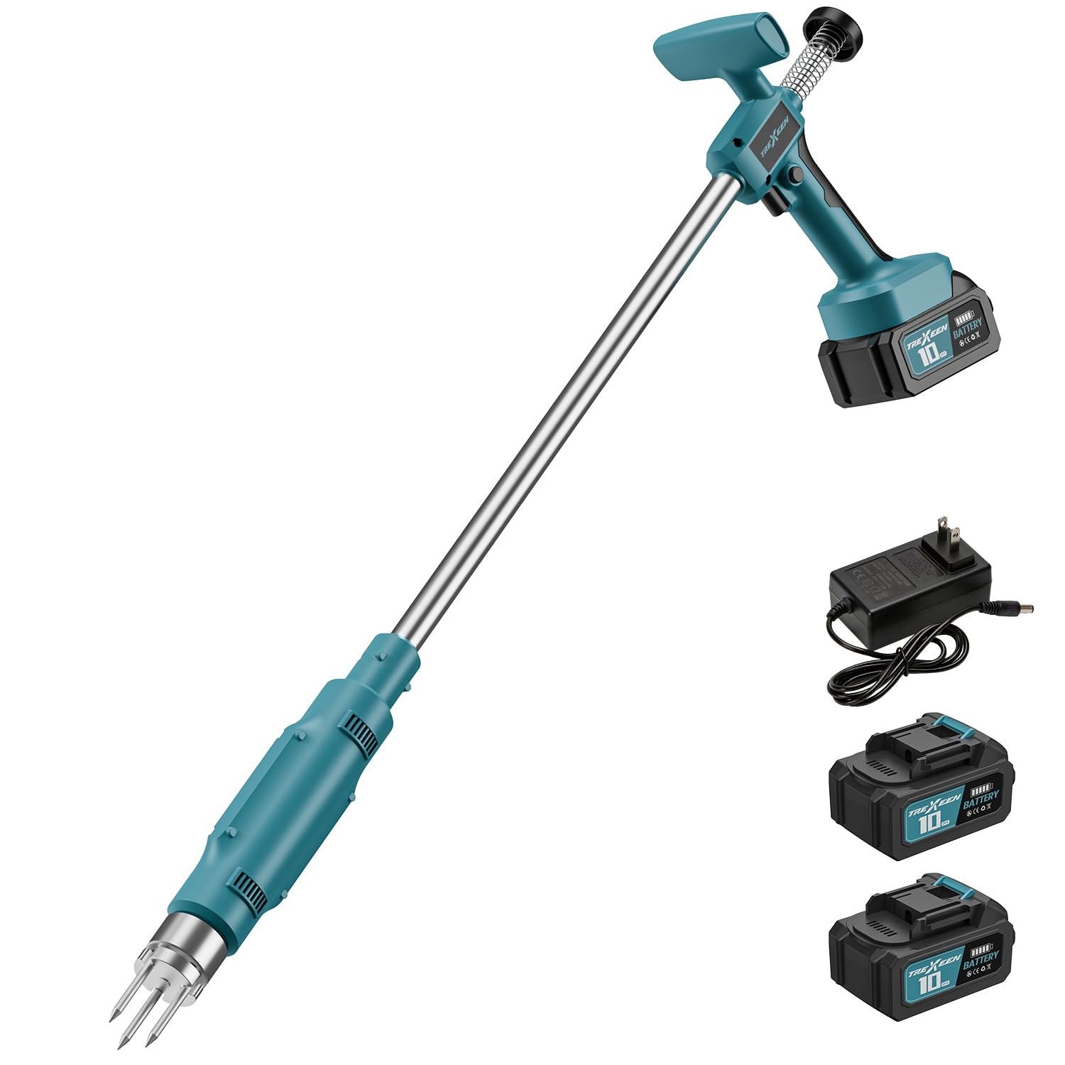 Weed Puller Tool,Electric Stand Up Weed Puller Tool, 21V Battery Powered w/ 2…