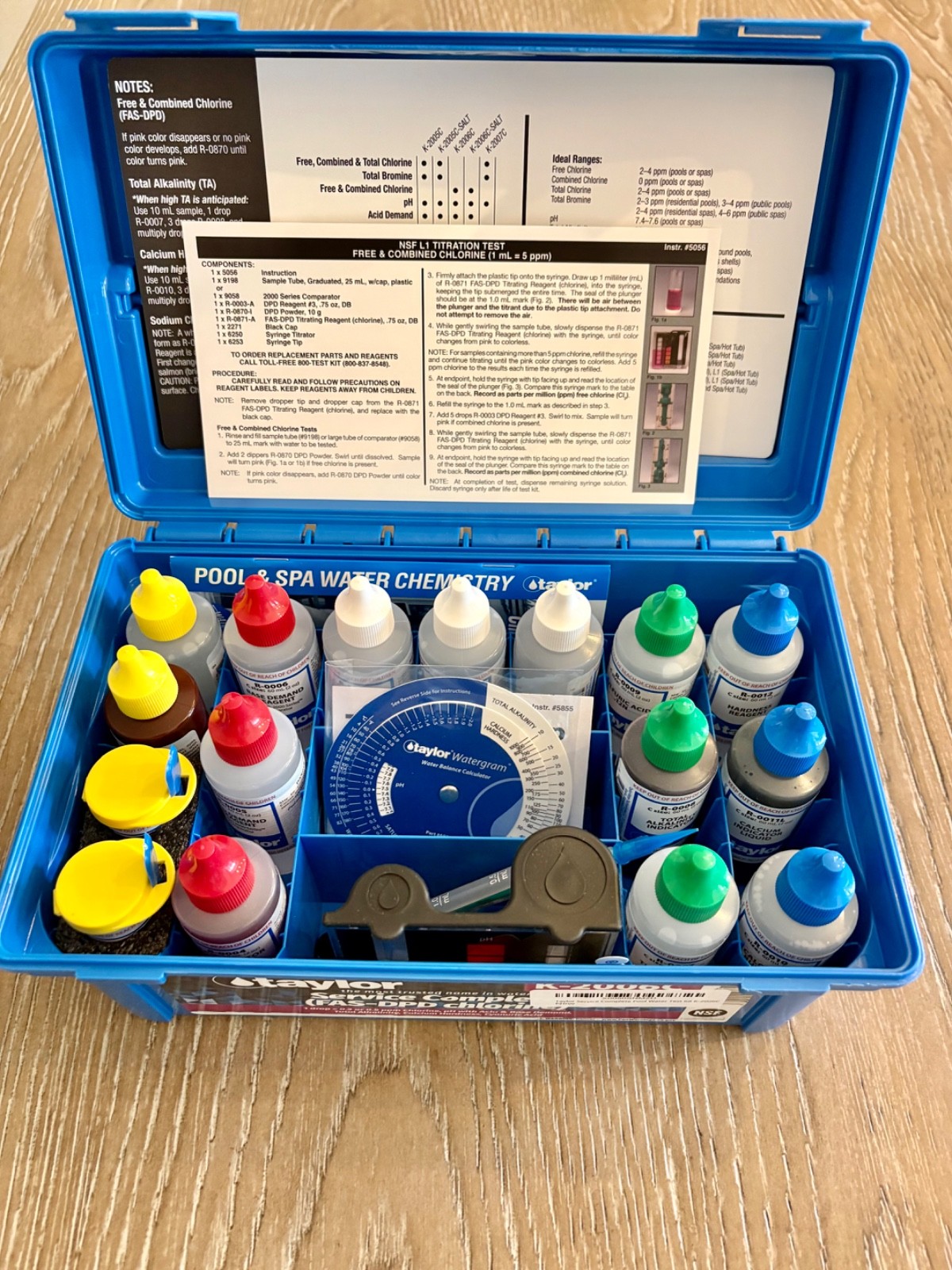 Taylor K-2006C Service Complete Swimming Pool and Spa Test Kit FAS-DPD