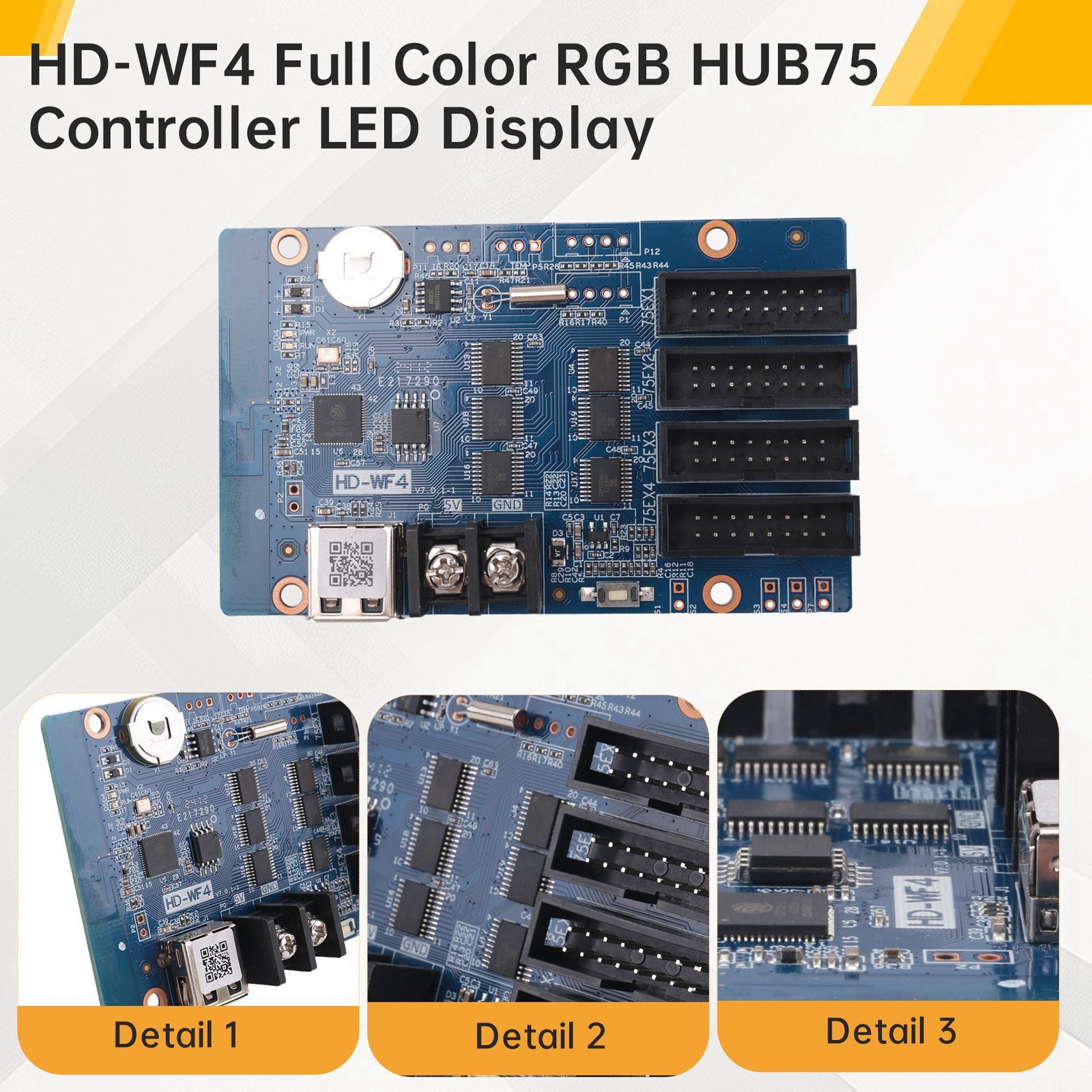 -WF4 Full Color RGB HUB75 Controller LED Display Screen Pixel Animation LED1971