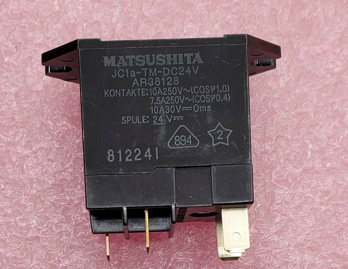 New Panasonic MATSUSHITA – JC1A-TM-DC24V – Compact Power Relay, 24 VDC, 10A SPST