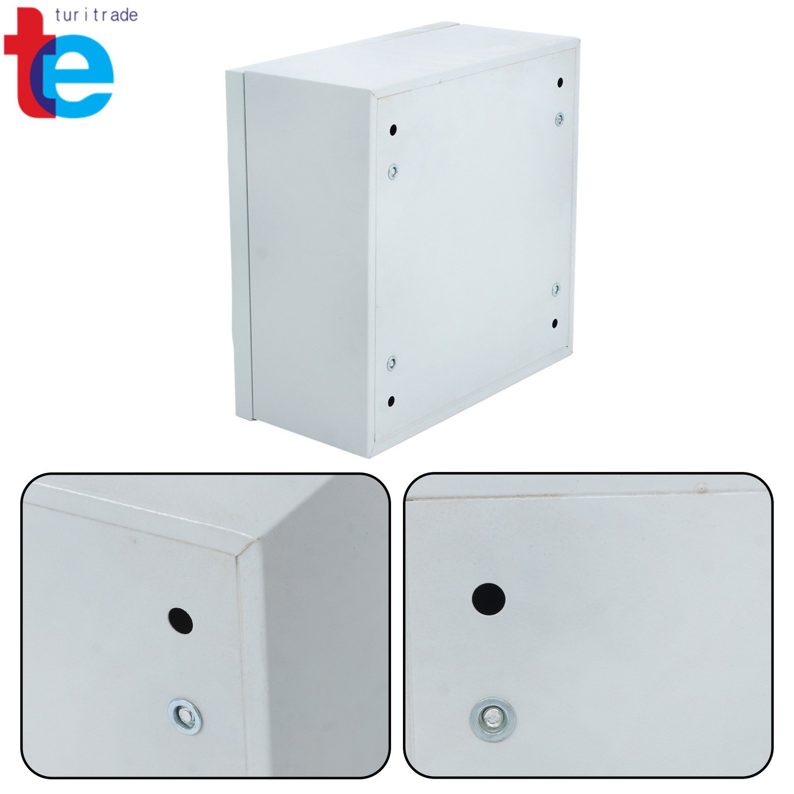 Lockable Outdoor Electrical Box 16x12x8″ – NEMA 4X Steel Enclosure IP66 Rated
