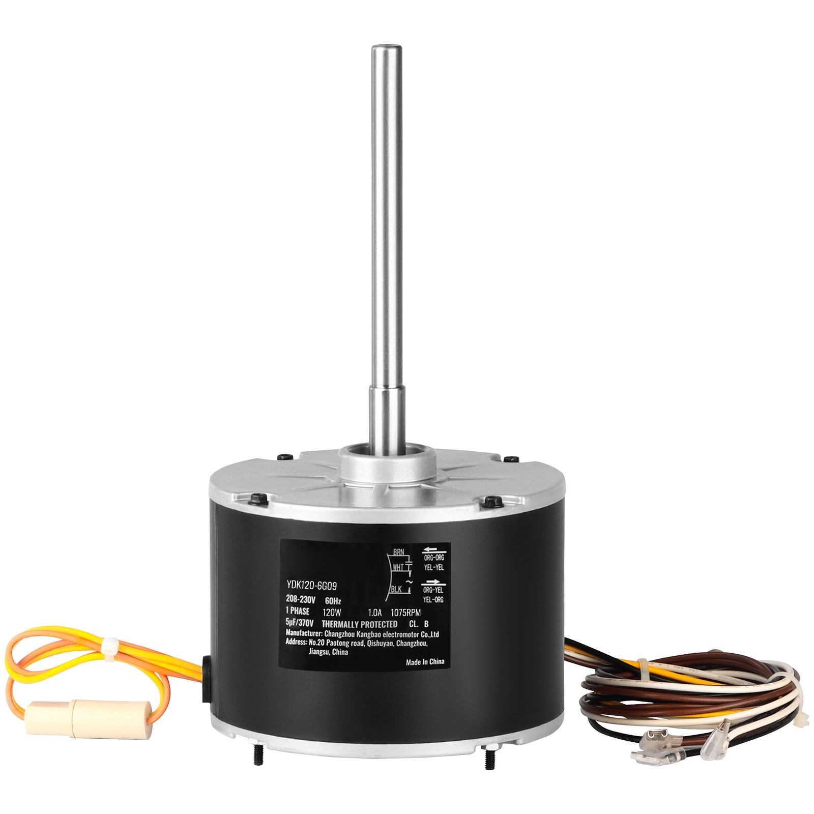 Uimoso Condenser Fan Motor 1/6HP 1075RPM 1.0A 208-230V OGD1016