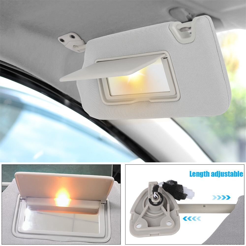 Left Driver Right Passenger Side Sun Visor for Nissan Altima 2013-2018 w/Light
