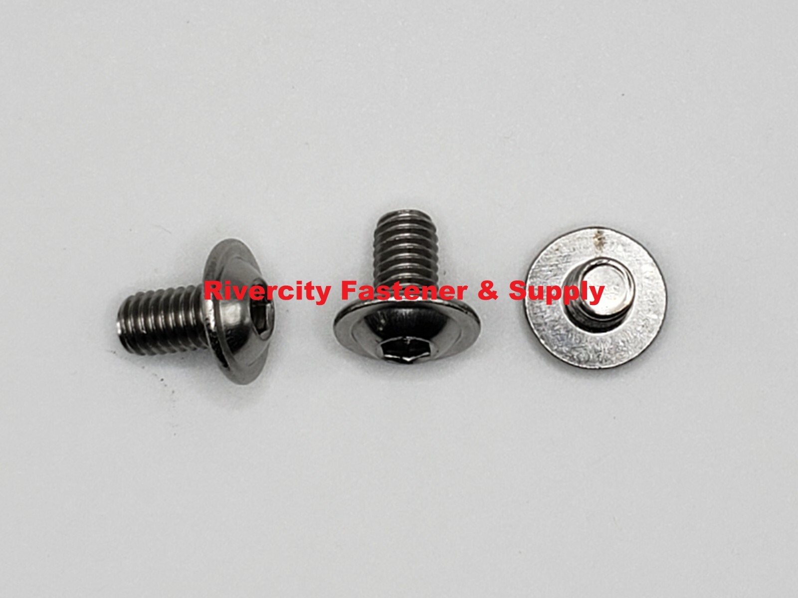 (50) M6-1.0×8 Stainless Flange Button Head Allen Cap Screws M6x1.0x8mm Bolts